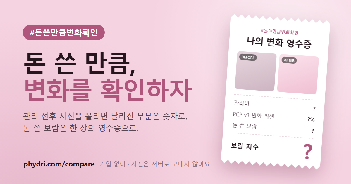 ‘돈 쓴 만큼, 변화를 확인하자’ 달내영 캠페인 이미지. 수치 자리는 물음표로 표시